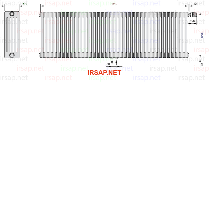 Радиатор IRSAP Tesi 51000/38 T52 CL 01